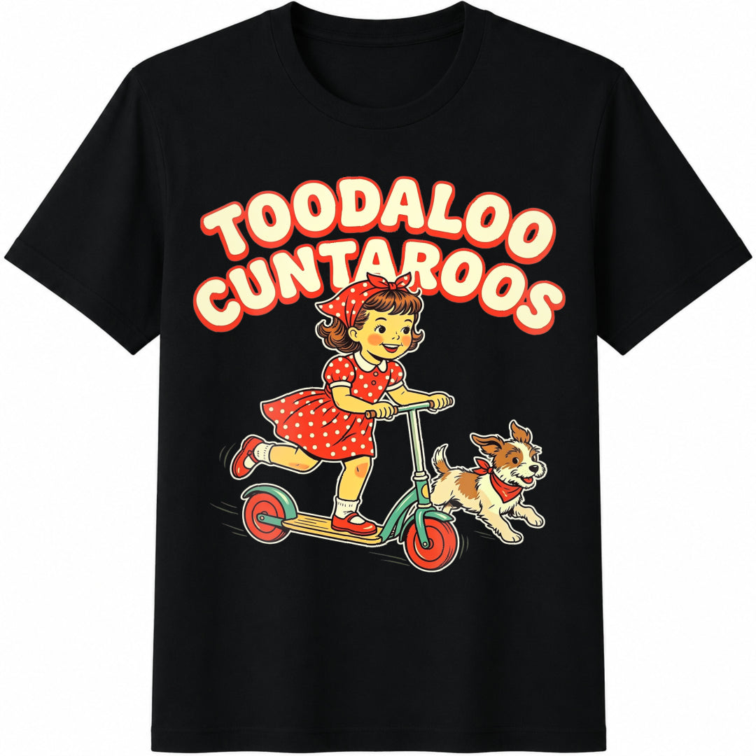 Black Toodaloo Cuntaroos Funny Scooter Girl Spring Summer product image 1