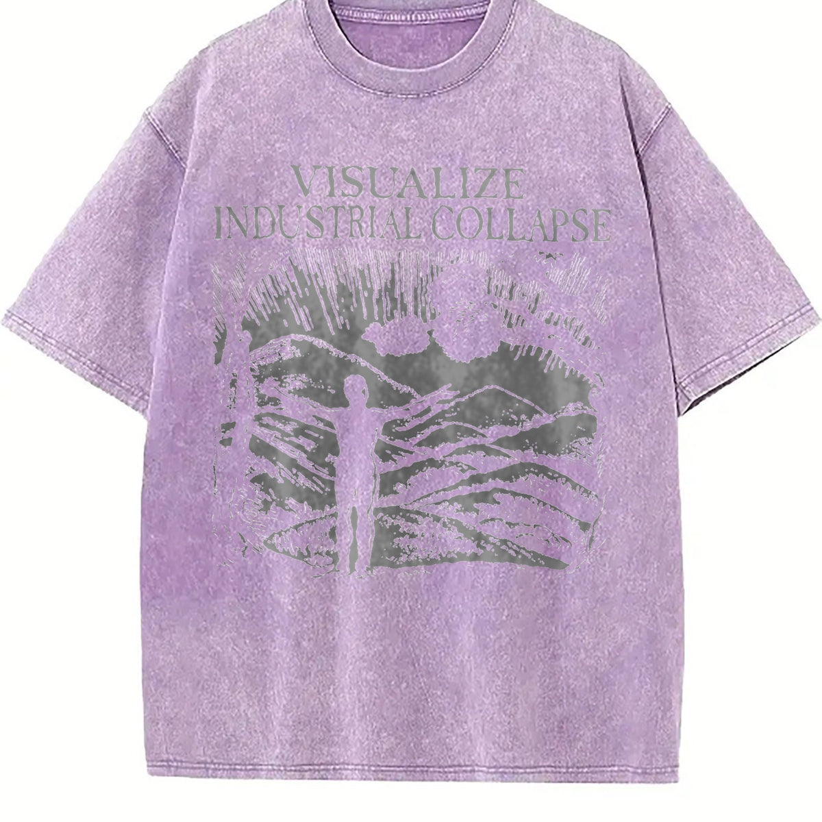 Visualize Industrial Collapse Vintage Washed T-Shirt product image 6