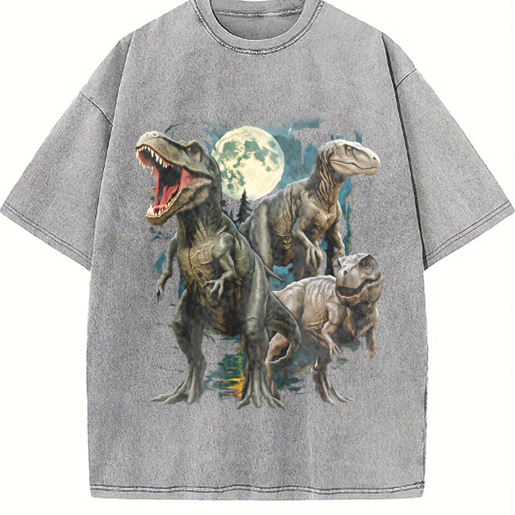 T-rex Dinosaur 90s Vintage Washed T-Shirt product image 5