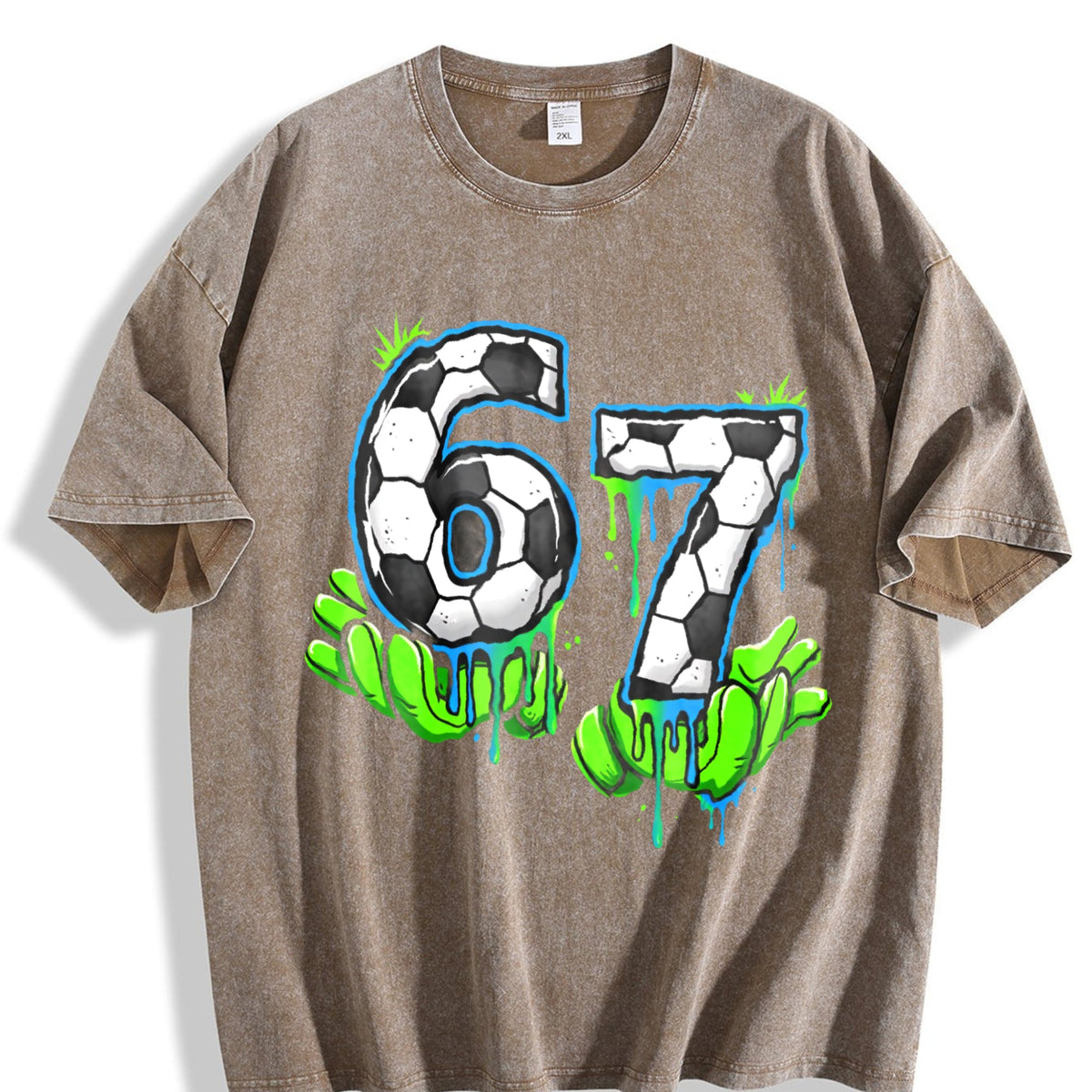 Global Soccer Fan Vintage Washed T-Shirt product image 3