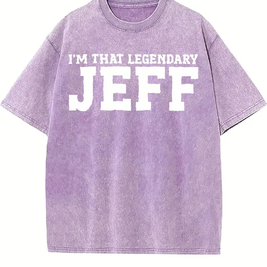 Jeff Personal Name First Funny Vintage Washed T-Shirt product image 6