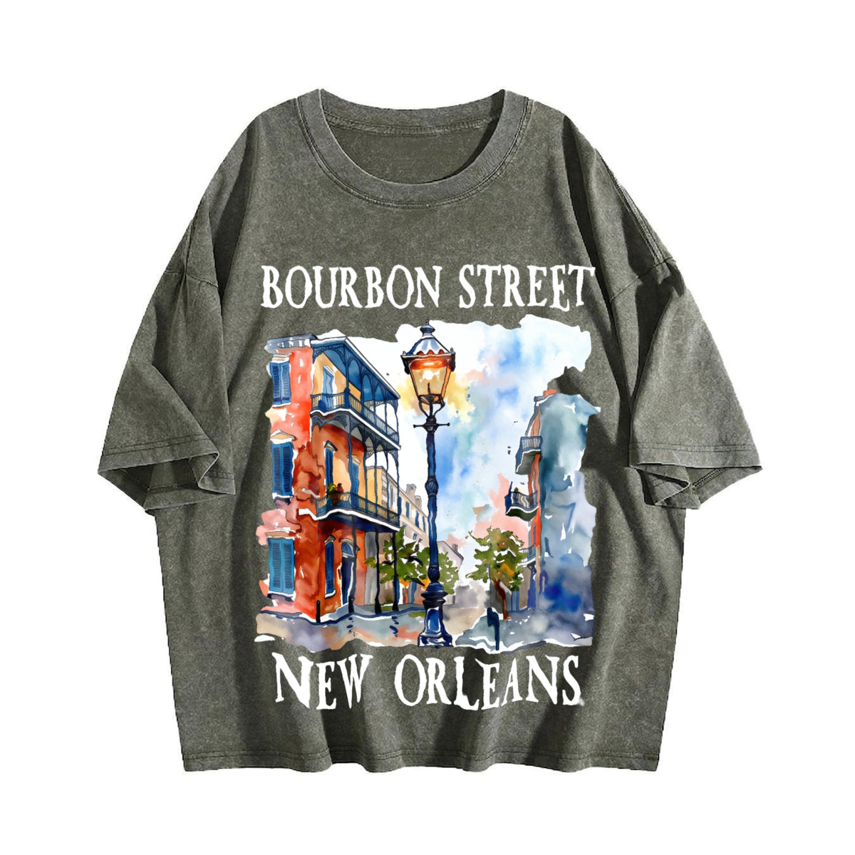 Bourbon New Orleans Vintage Washed T-Shirt product image 4