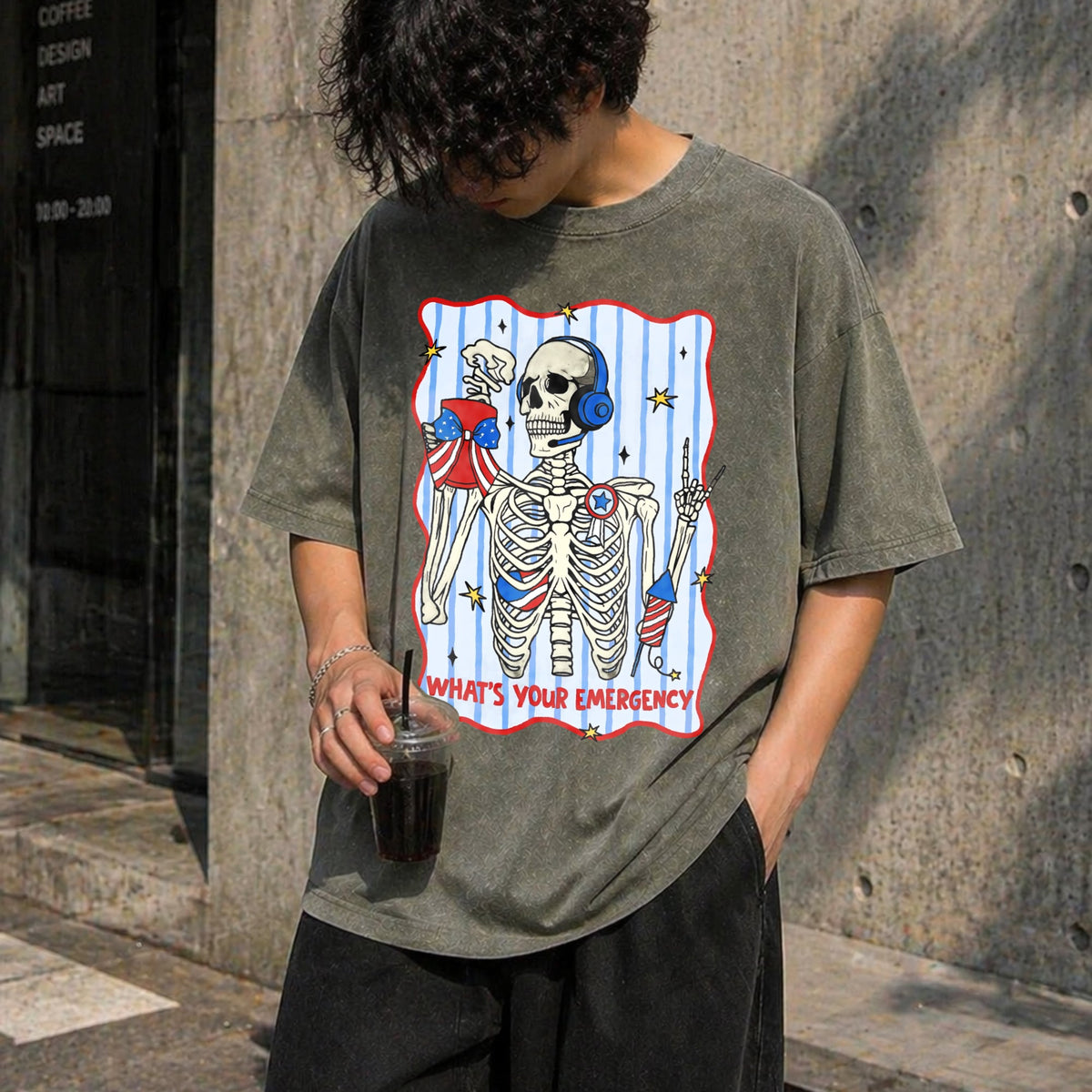 Dispatcher 4th Of July Vintage Washed T-Shirt product image 11