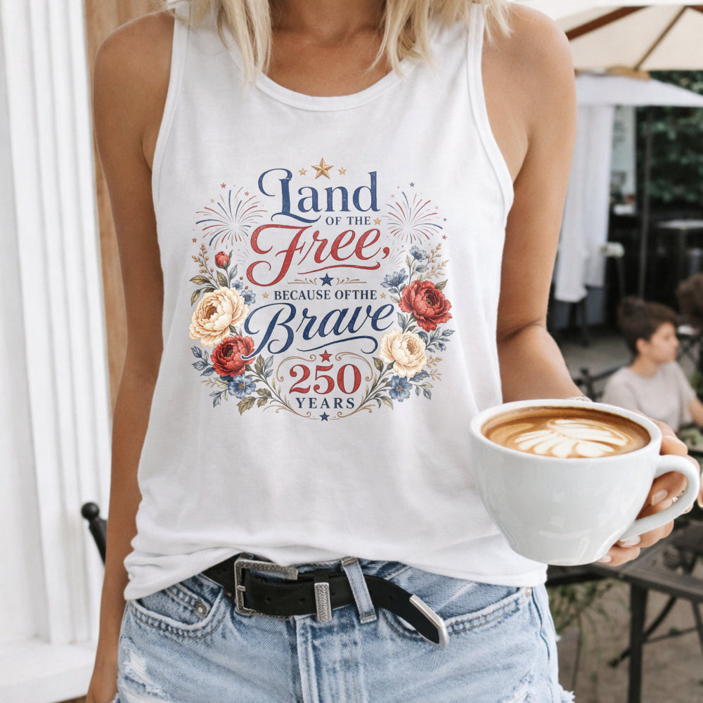 Land Of The Free Because Of The Brave Women's Tank Top