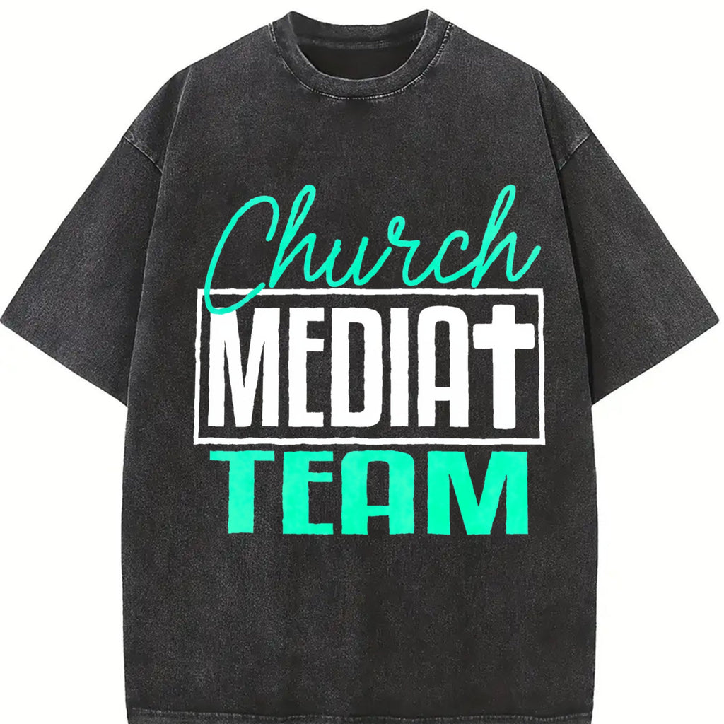 Church Media Team Vintage Washed T-Shirt product image 2