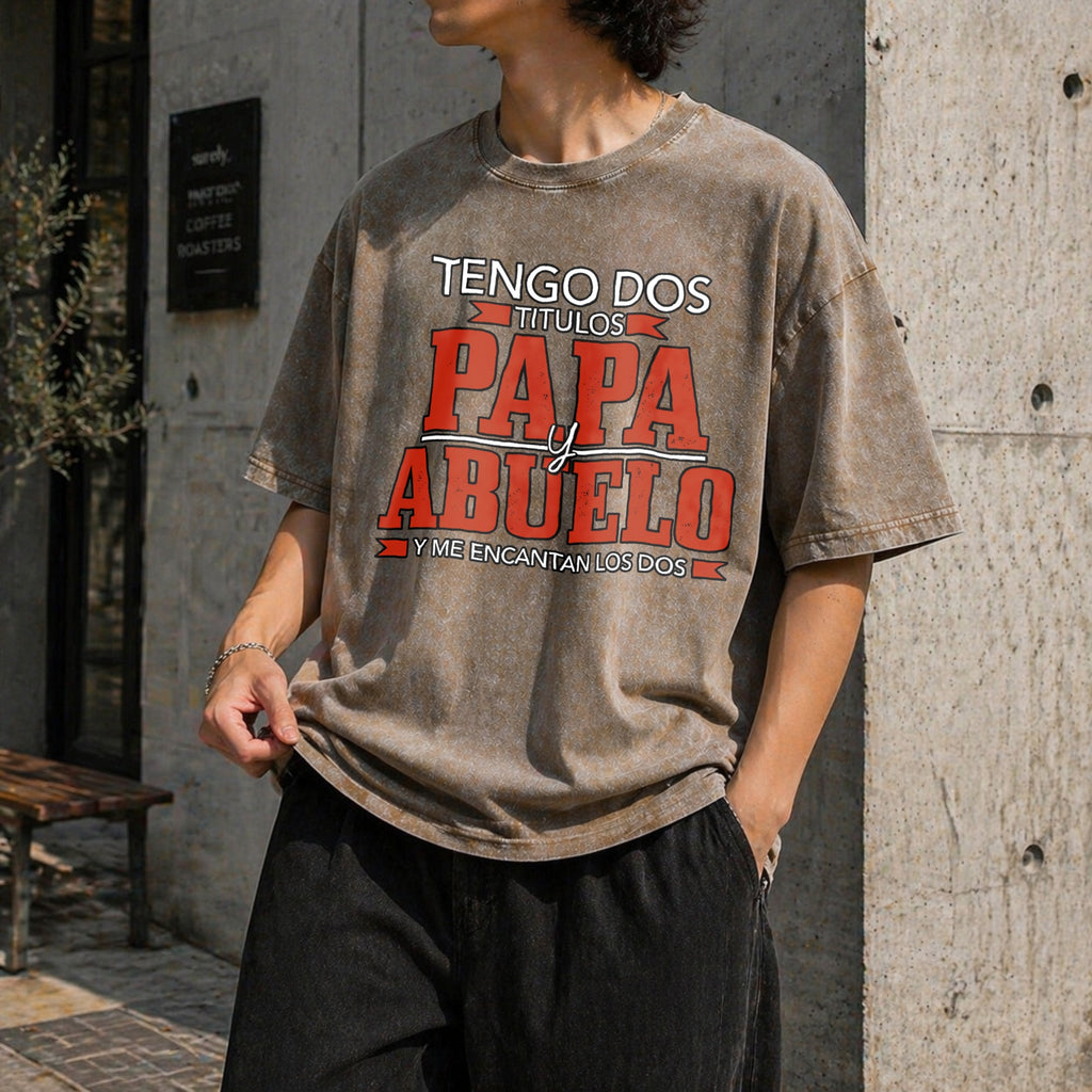 Tengo Dos Titulos Papa Abuelo Funny Spanish Father's product image 10
