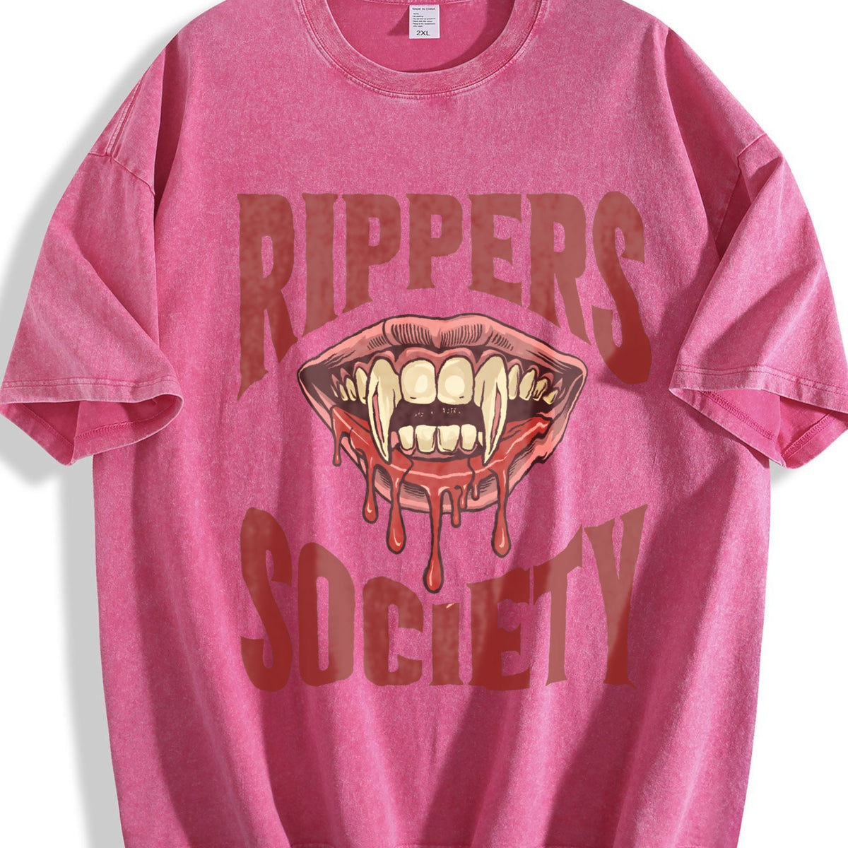 Horror Rippers Society 90s Halloween Vintage Washed T-Shirt product image 7