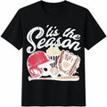 Tis the Season Football and Baseball Cotton T-Shirt product image 1
