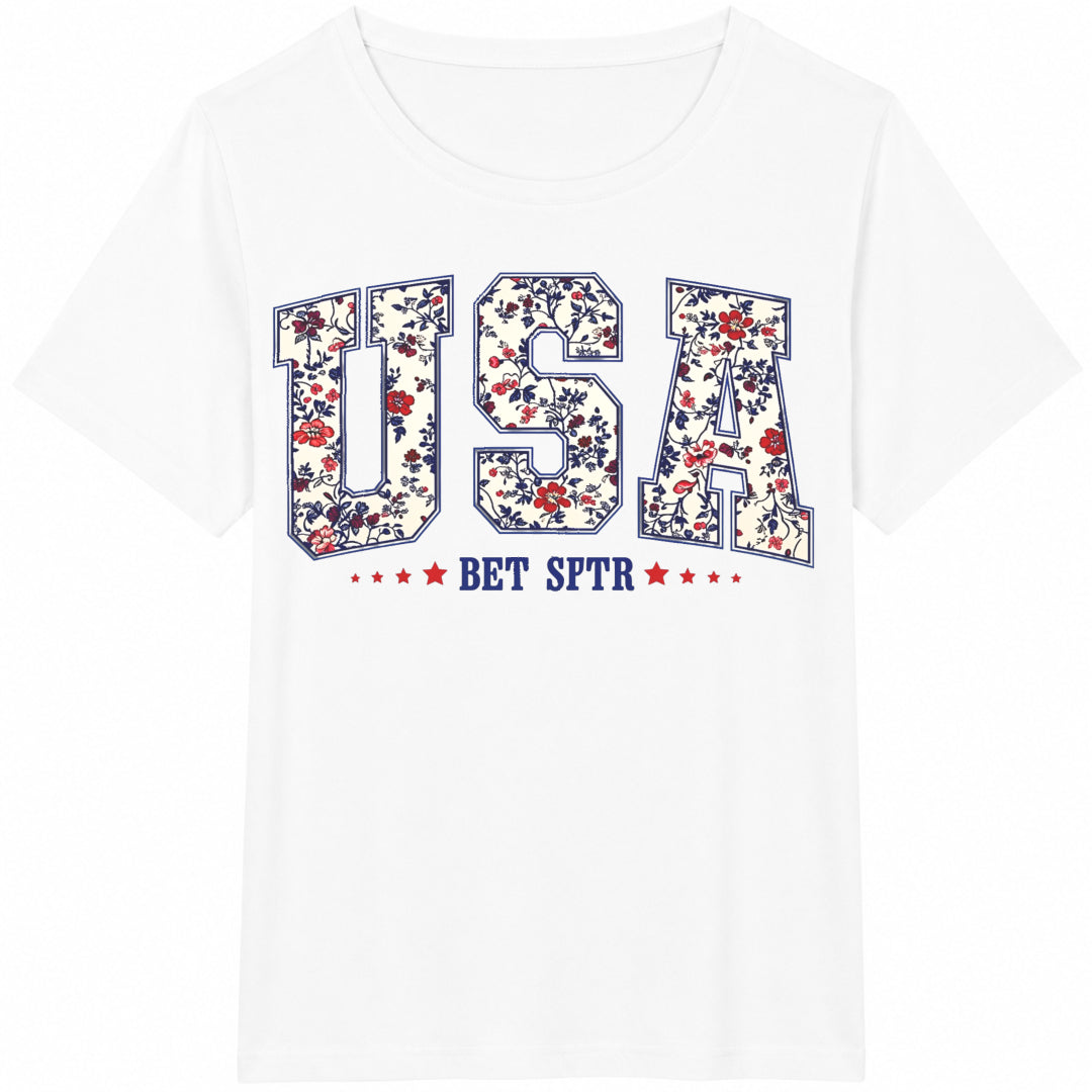 Grunge USA Floral Cotton T-Shirt product image 2