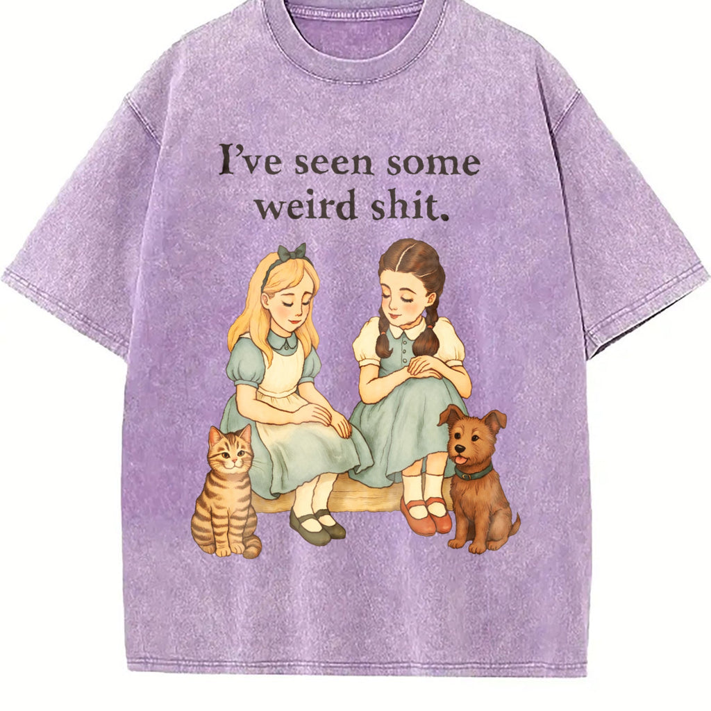 Funny Cat Dog Vintage Washed T-Shirt product image 6