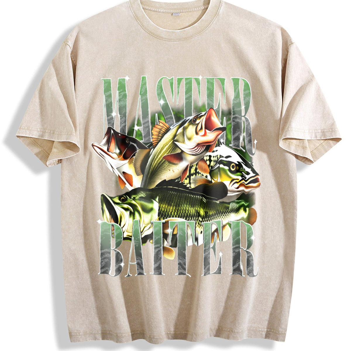Master Baiter Bass Fishing Fisher Papa Dad Happy Vintage product image 1