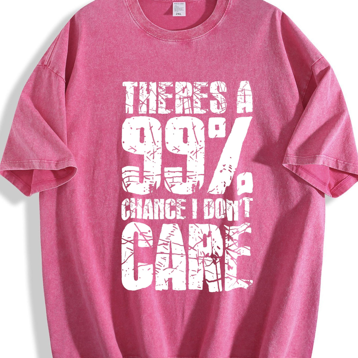 There's A 99 Chance I Don't Care Vintage Washed T-Shirt product image 7