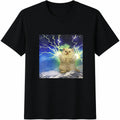 Lightning Cat Cotton T-Shirt product image 1