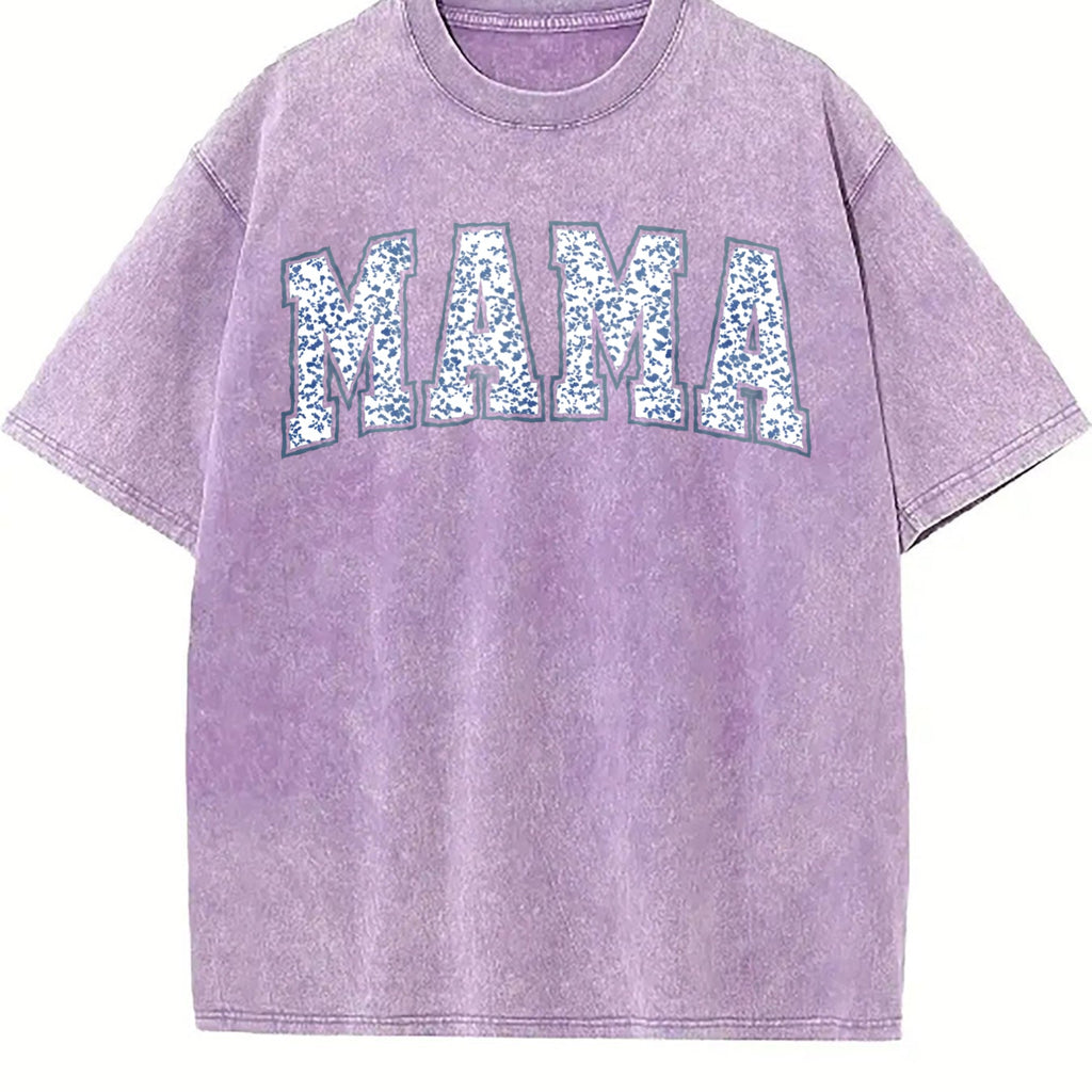 Mama With Toile Floral Vintage Washed T-Shirt product image 6