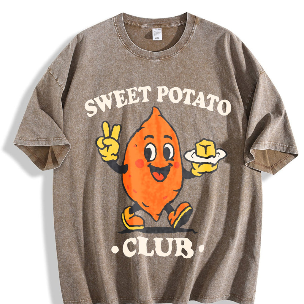 Sweet Potato Club Mascot Vintage Washed T-Shirt product image 3