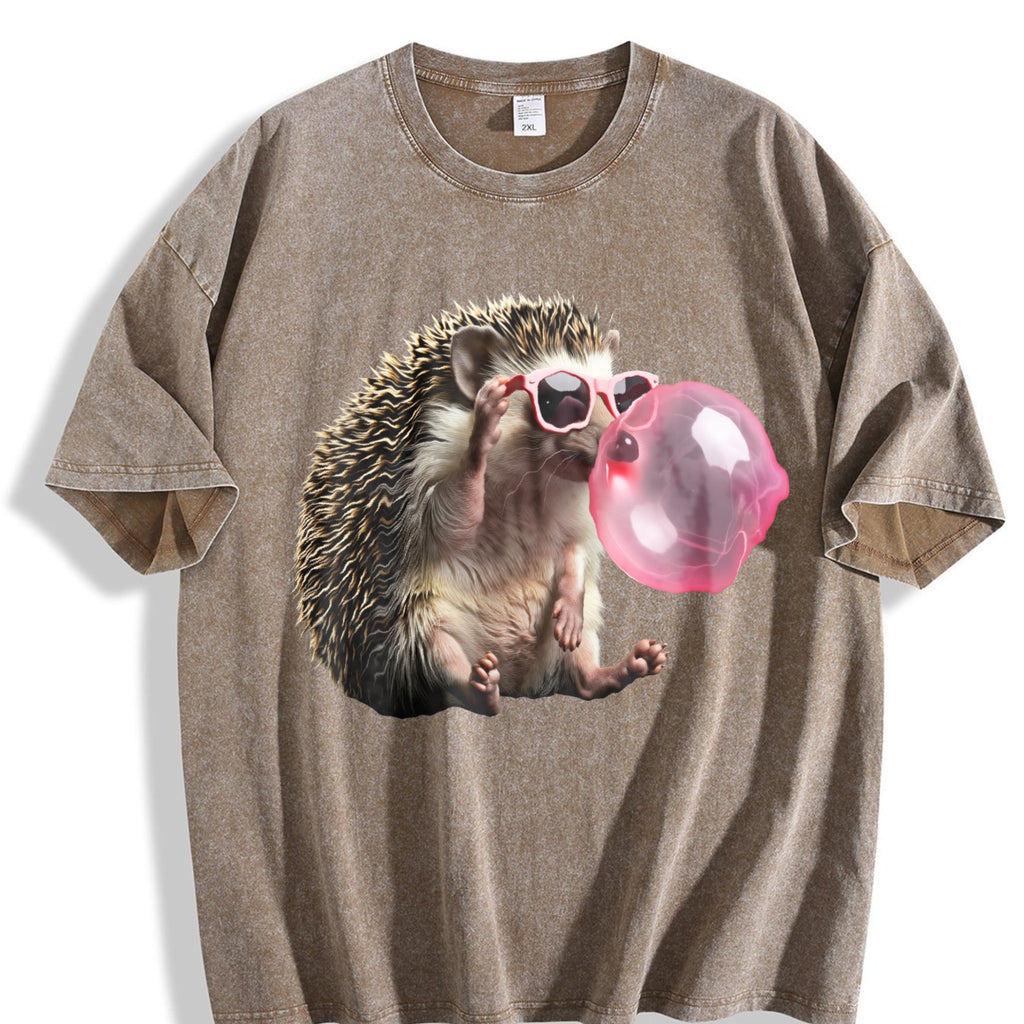 Grunge Vibes For Explorers: Hedgehog In Pink Shades Vintage product image 3