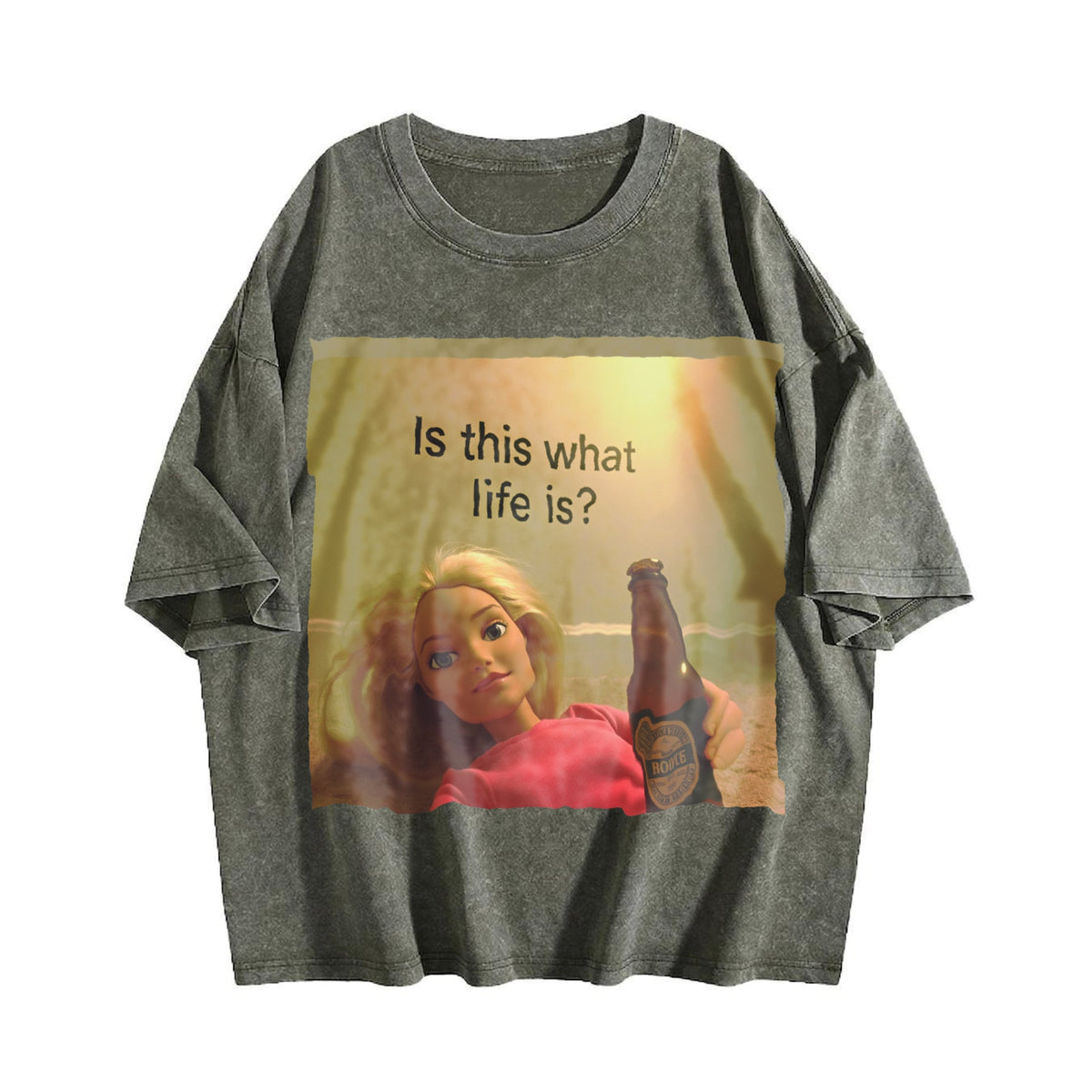 Is This What Life Is Doll Meme Vintage Washed T-Shirt product image 4