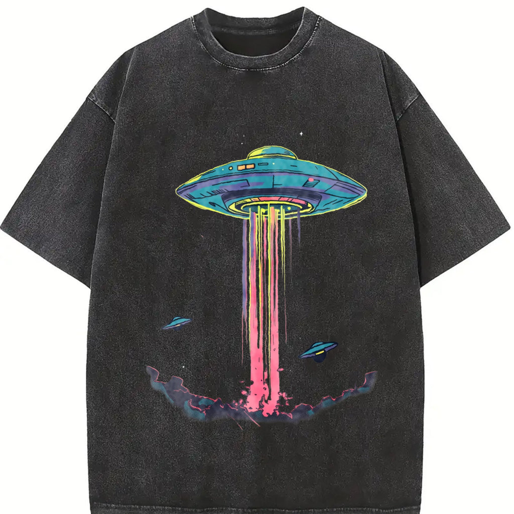 Alien Abduction Vintage Washed T-Shirt product image 2