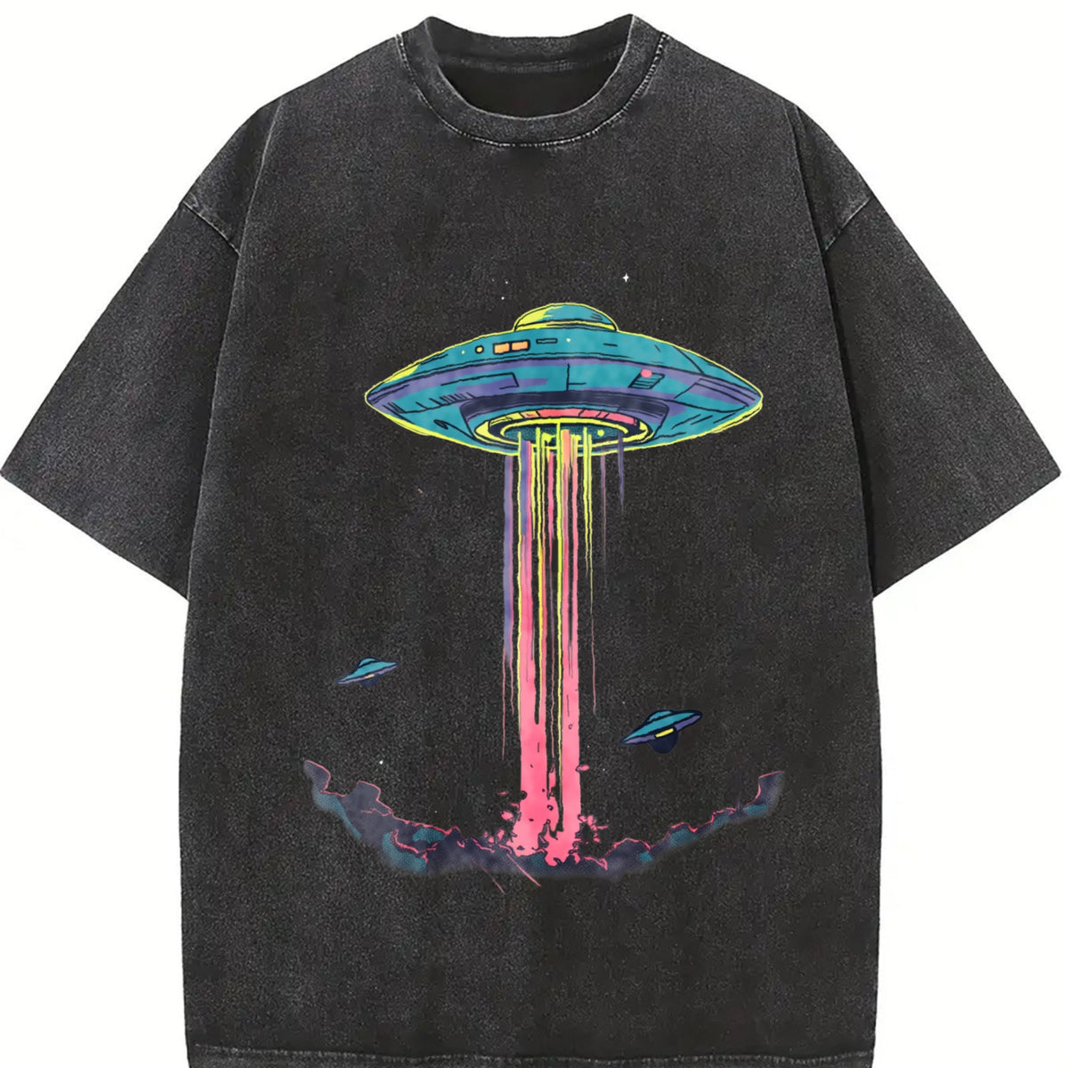 Alien Abduction Vintage Washed T-Shirt product image 2