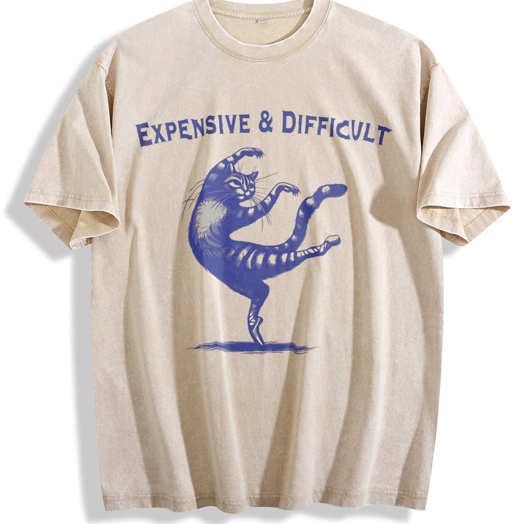Expensive And Difficult Dancing Cat Funny 90s Vintage product image 1