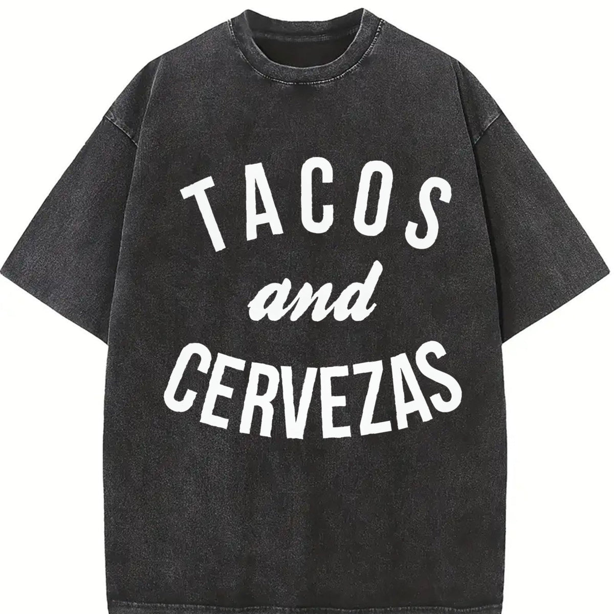 Tacos And Cervezas Funny Vintage Washed T-Shirt product image 2