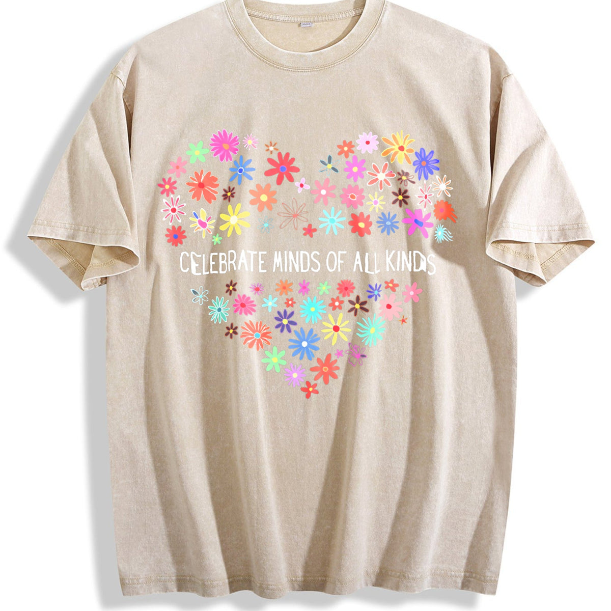 Celebrate Minds Of All Kinds Vintage Washed T-Shirt product image 1