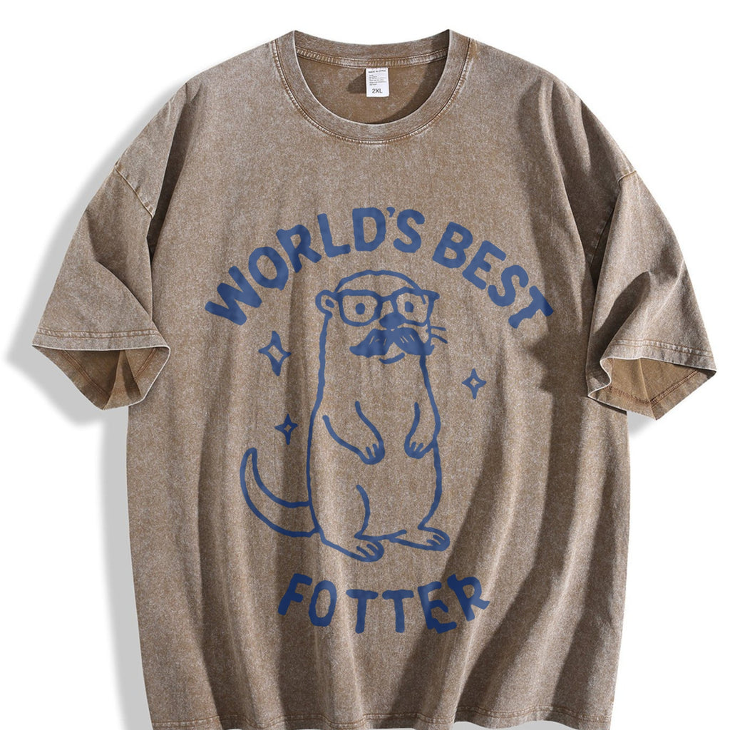 World's Best Fotter Vintage Washed T-Shirt product image 3
