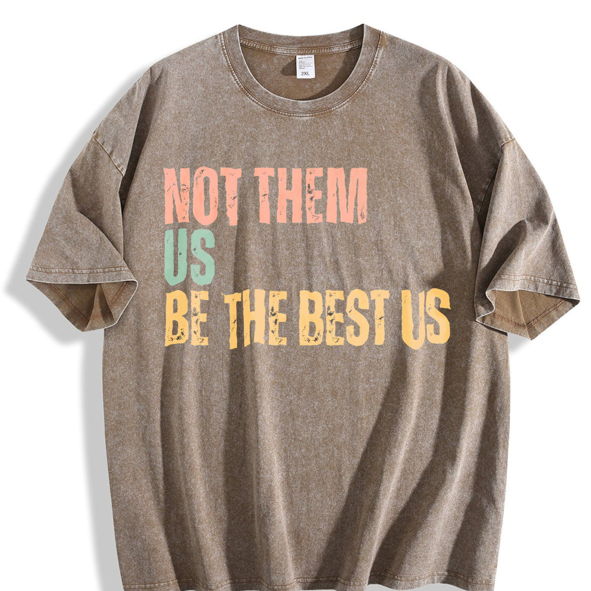Not Them US Be The Best US Vintage Washed T-Shirt product image 3