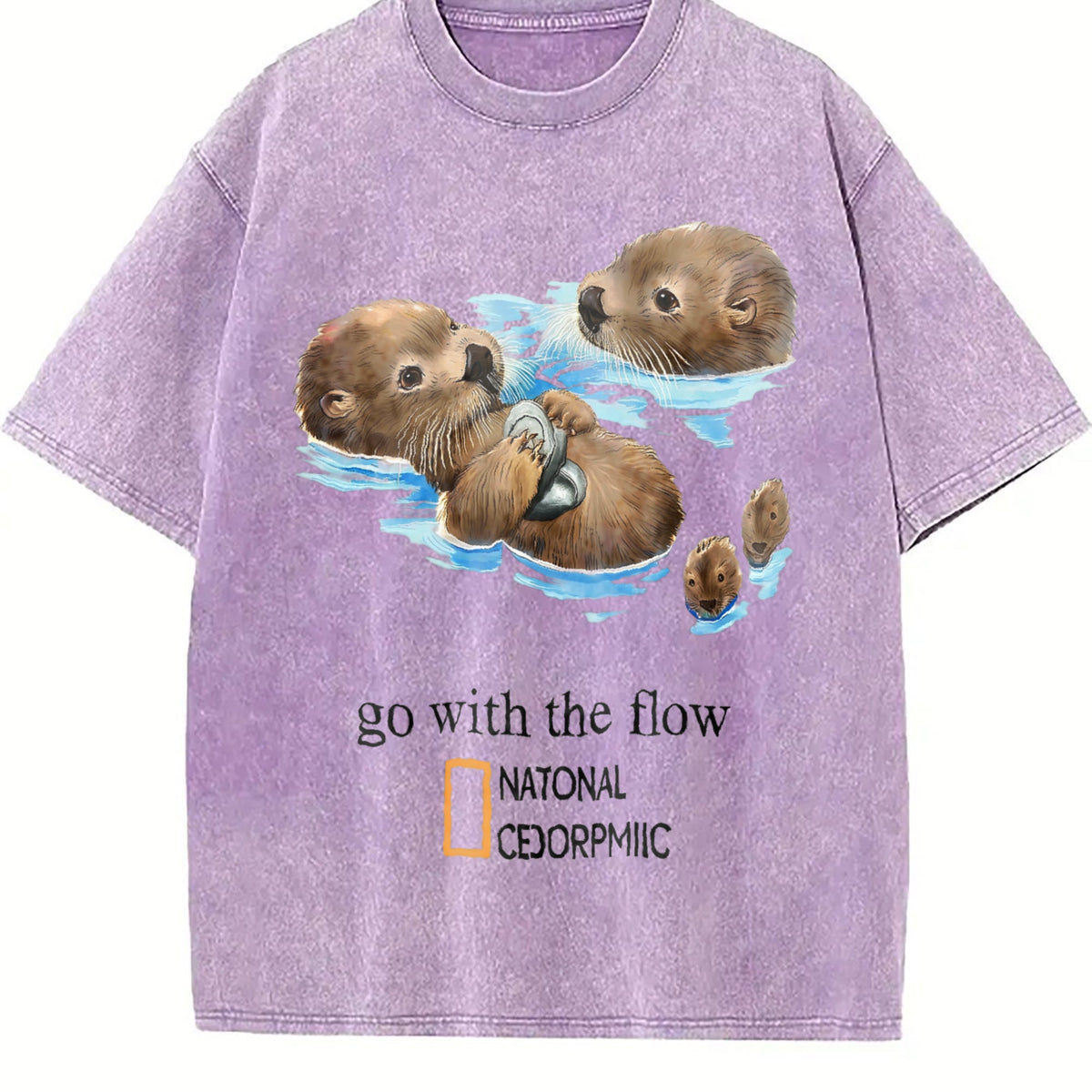 Otter Go With The Flow Vintage Washed T-Shirt product image 6