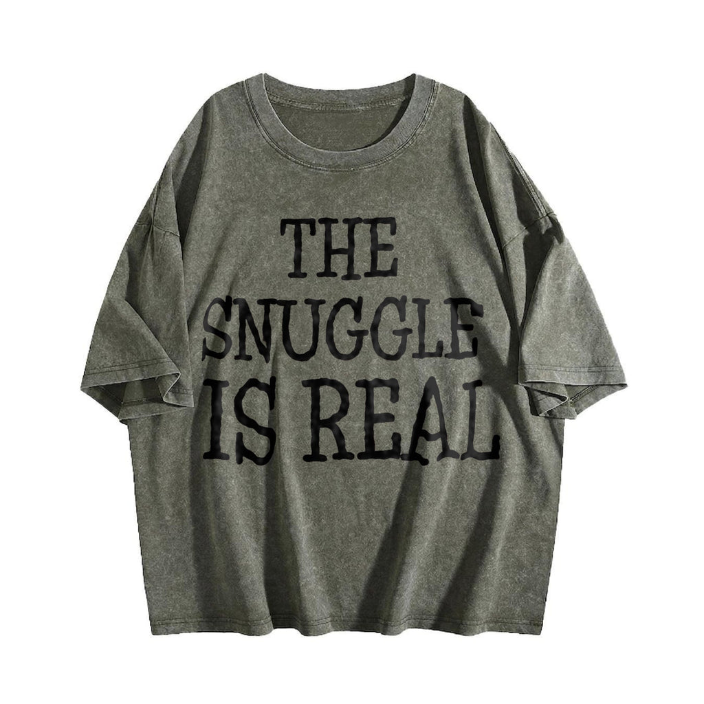 Snuggle Is Real Vintage Washed T-Shirt product image 4