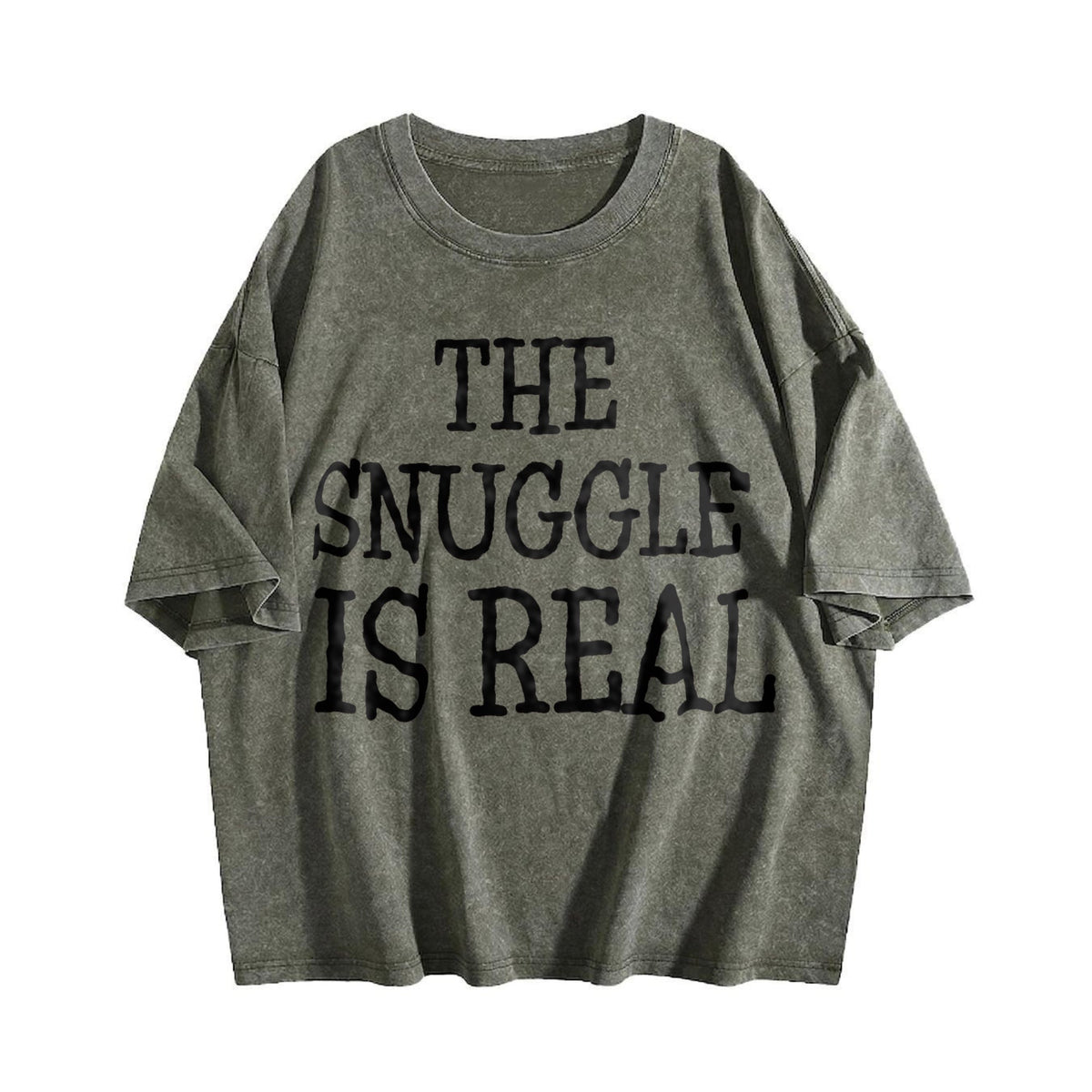 Snuggle Is Real Vintage Washed T-Shirt product image 4