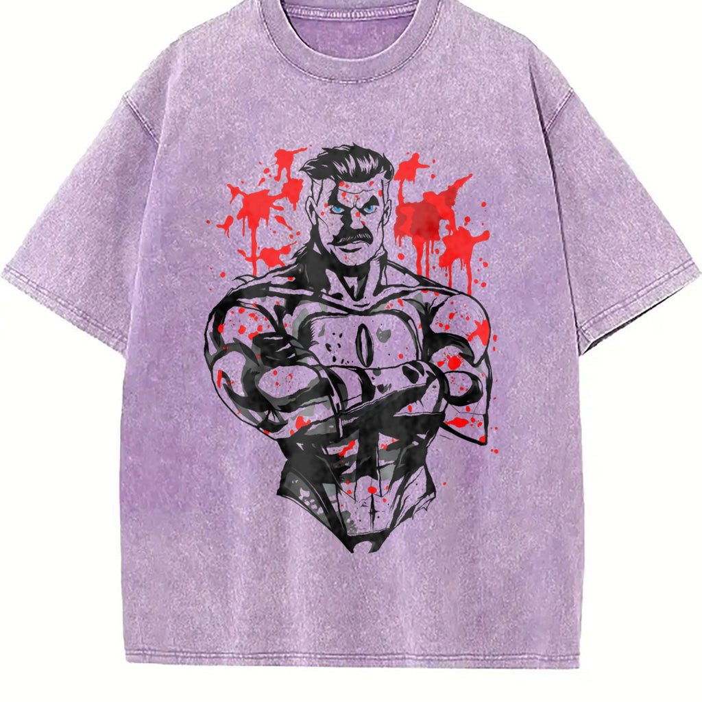 Invincible Viltrumite Warrior Anime Vintage Washed T-Shirt product image 6