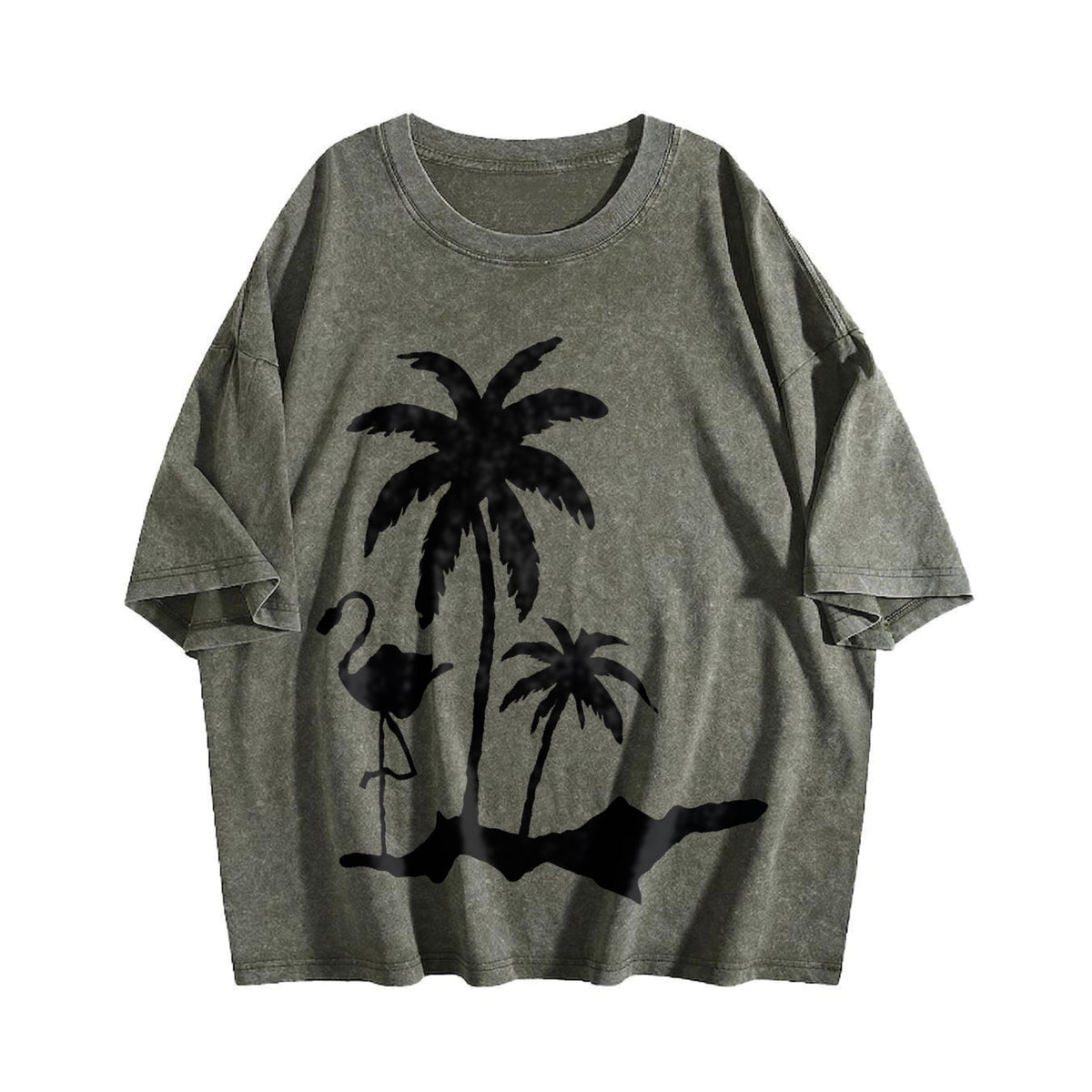 Tropical Palm Tree Vintage Washed T-Shirt product image 4