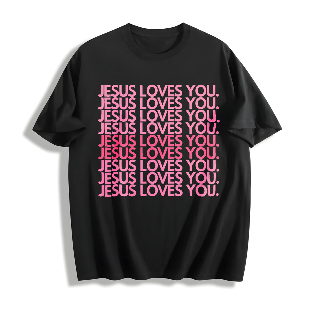 Jesus Loves You Pink Christian Faith Religious Quote Church product image 1