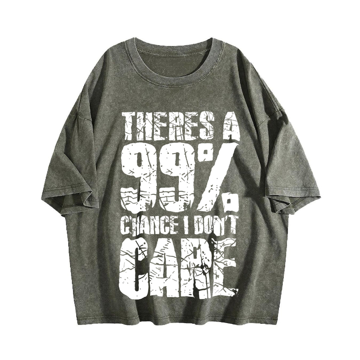 There's A 99 Chance I Don't Care Vintage Washed T-Shirt product image 4