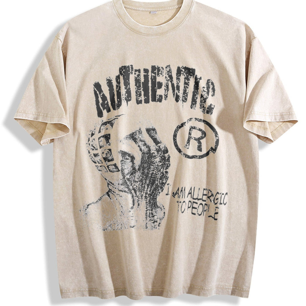 Authentic Hand Sketch Vintage Washed T-Shirt product image 1