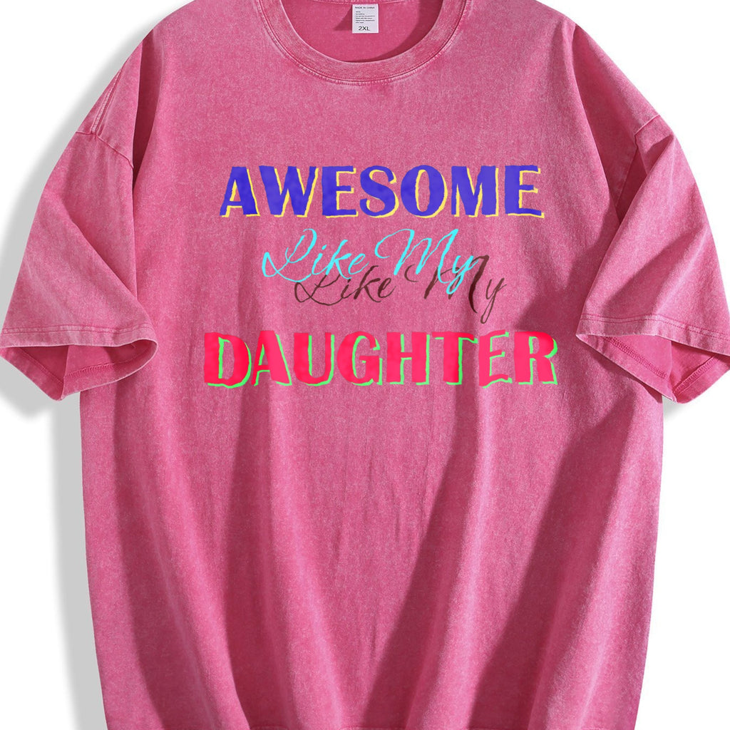 Awesome Like My Daughter Vintage Washed T-Shirt product image 7