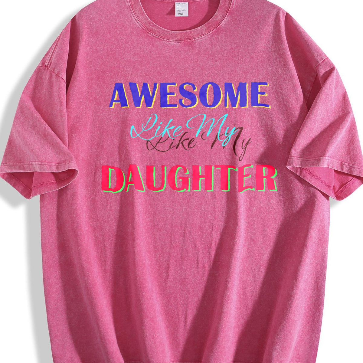 Awesome Like My Daughter Vintage Washed T-Shirt product image 7