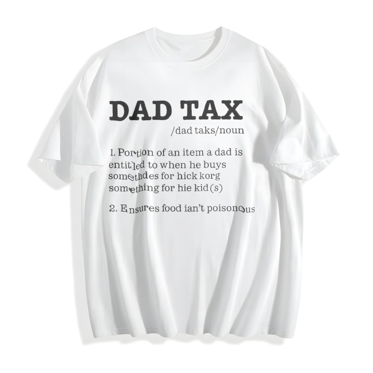 Funny Dad Tax Sarcastic Fathers Day Novelty For Cool Cotton product image 2