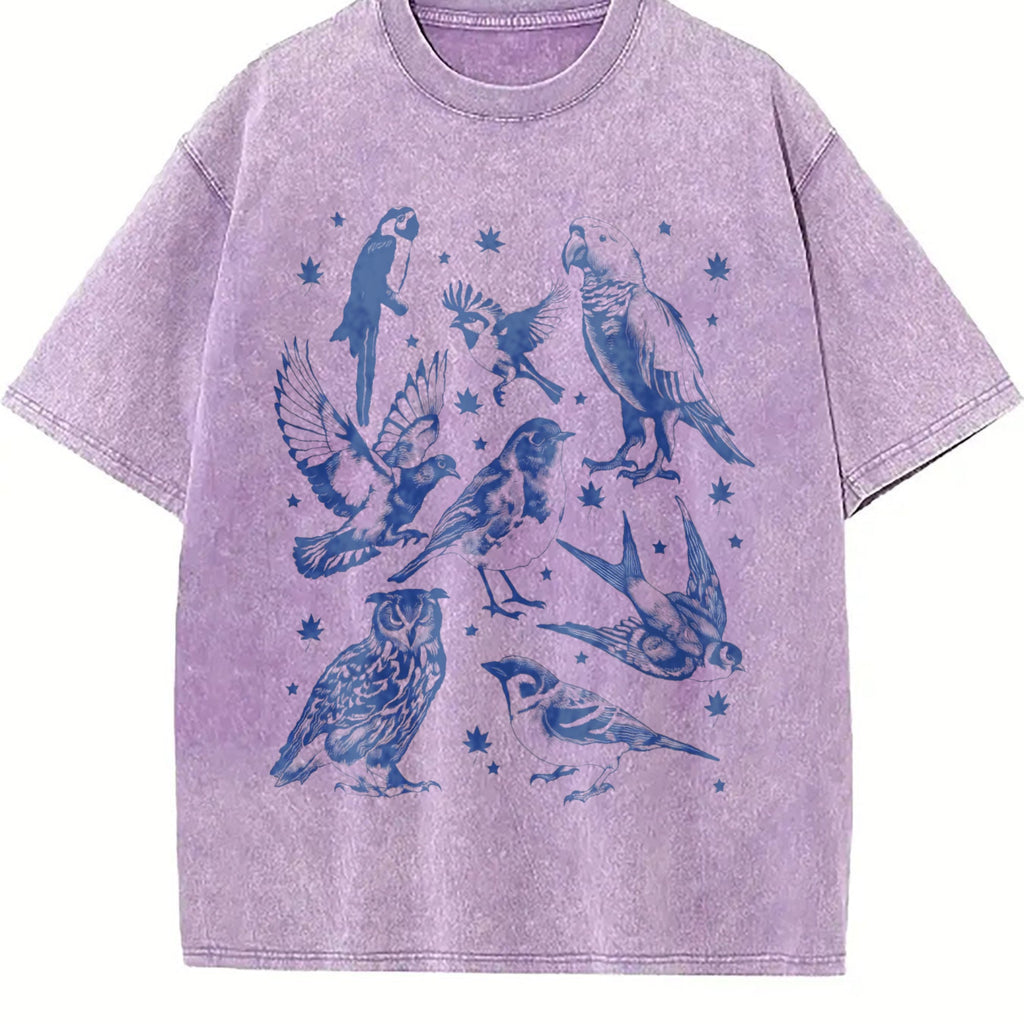 Bird Tattoo 90s Vintage Washed T-Shirt product image 6