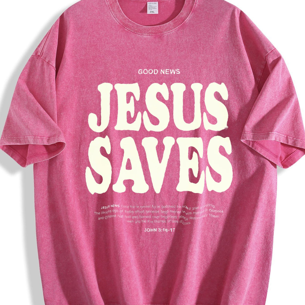 Jesus Saves Vintage Washed T-Shirt product image 7