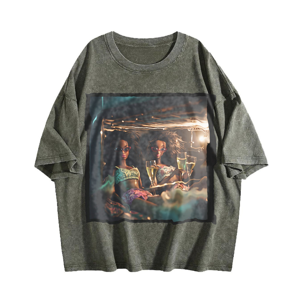 Doll in a Vintage Mirror Washed T-Shirt product image 4