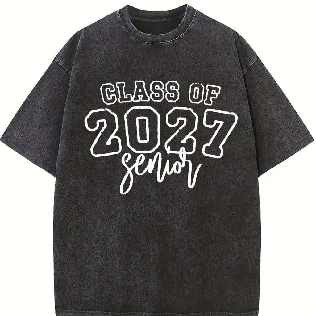 Class of 2027 Senior Vintage Washed T-Shirt product image 2
