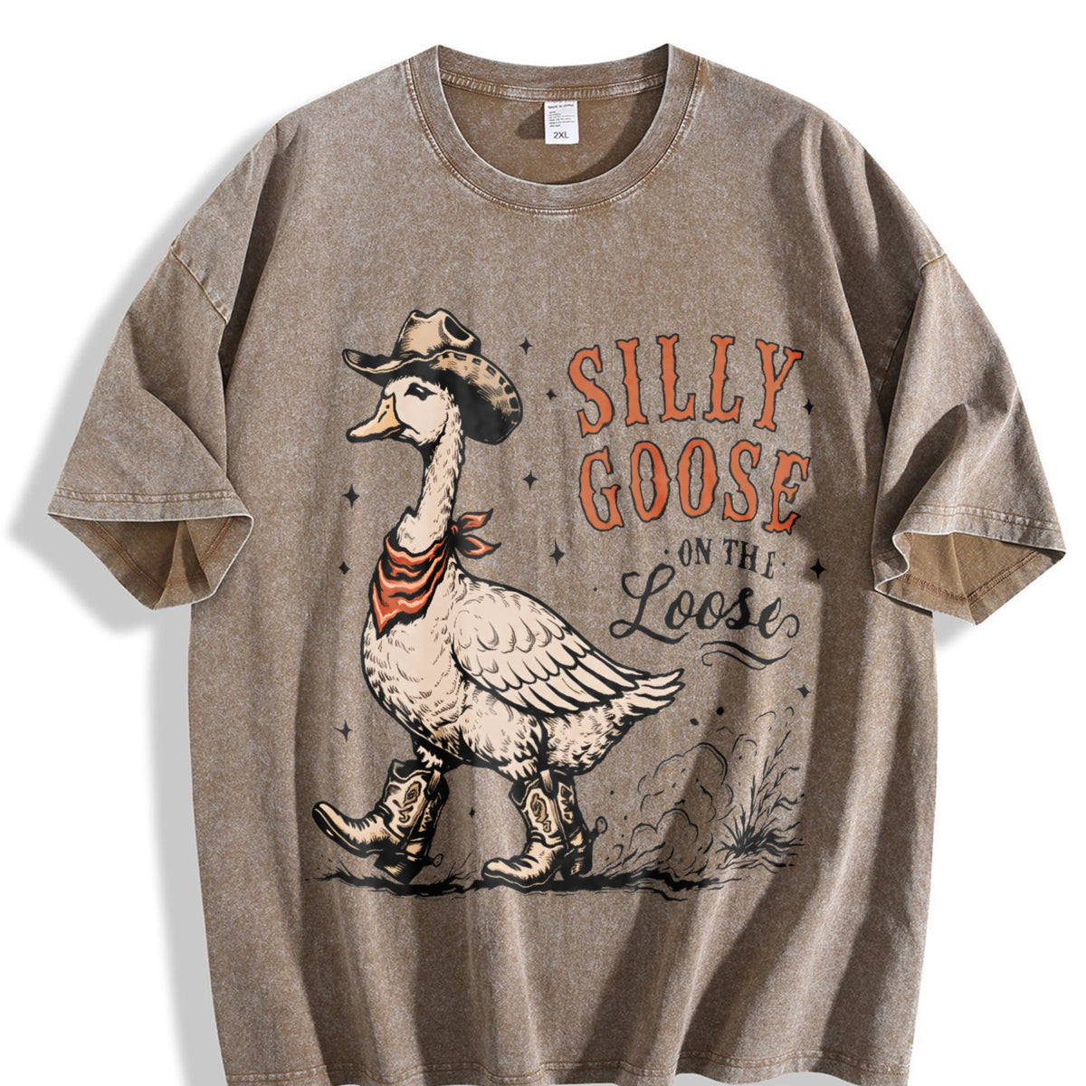 Silly Goose Cowboy : Western Animal Vintage Washed T-Shirt product image 3