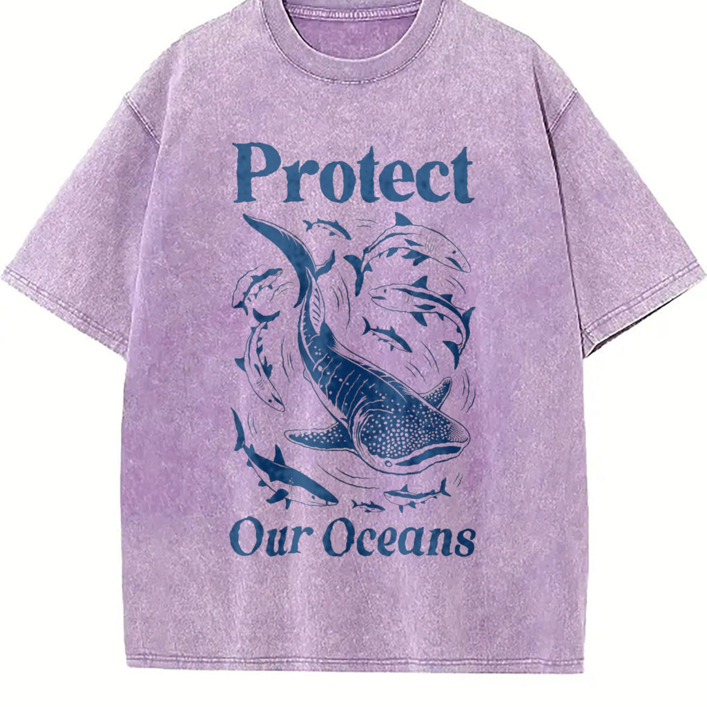 Protect Our Oceans Vintage Washed T-Shirt product image 6