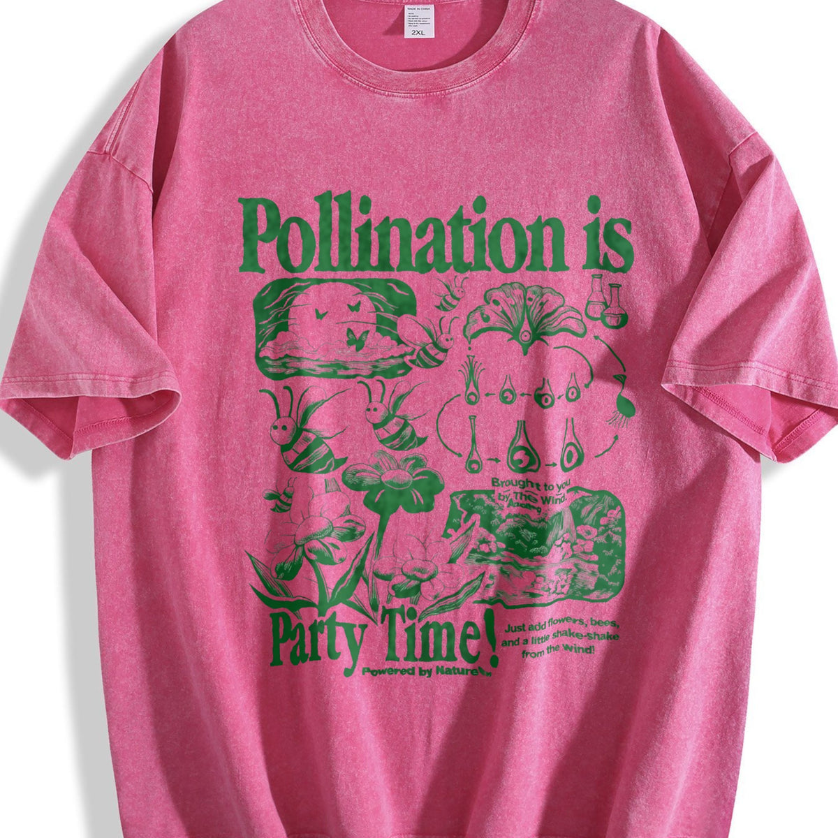 Bee Pollination Vintage Washed T-Shirt product image 7