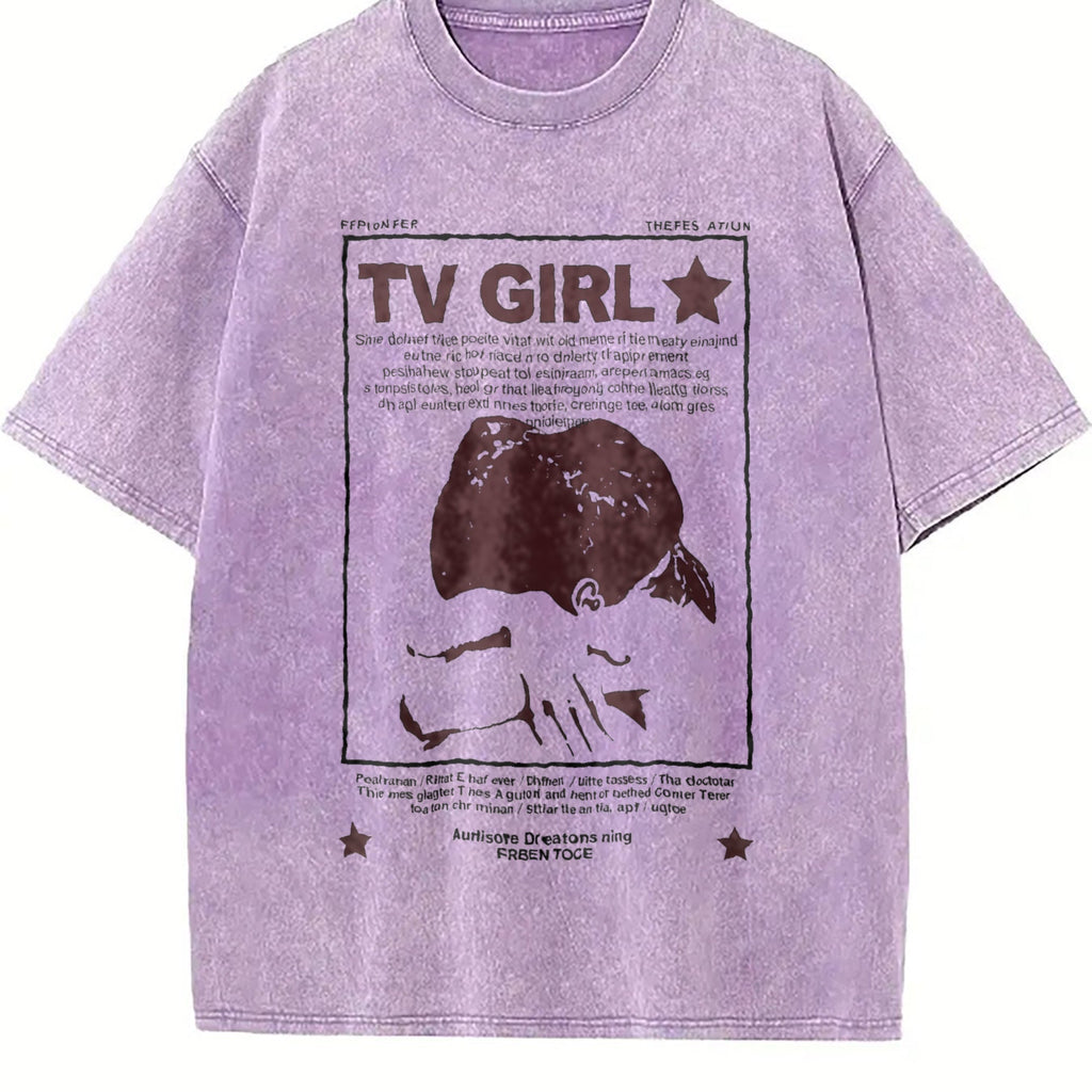 Y2K Tv Girl Lovers Rock Song Vintage Washed T-Shirt product image 6