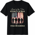 Land Of The Free Because Of Brave Cotton T-Shirt product image 1