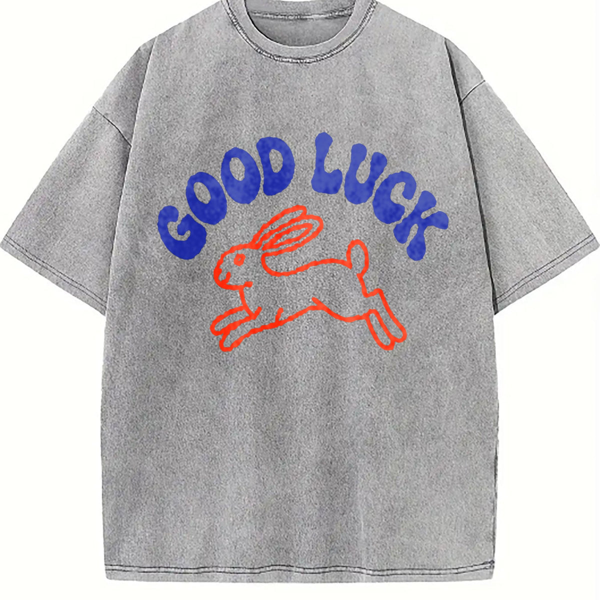Good Luck Rabbit Vintage Washed T-Shirt product image 5