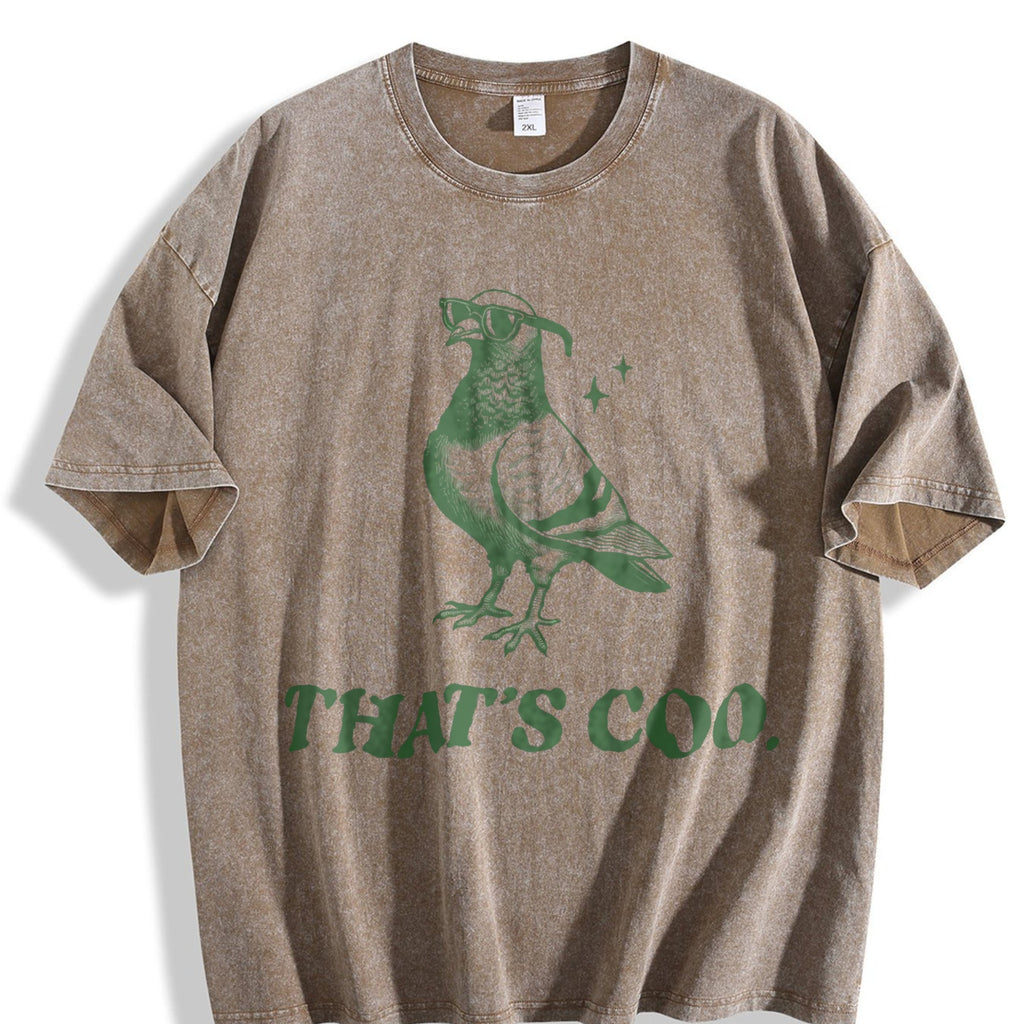 Funny Pigeon Puns 90s Vintage Washed T-Shirt product image 3